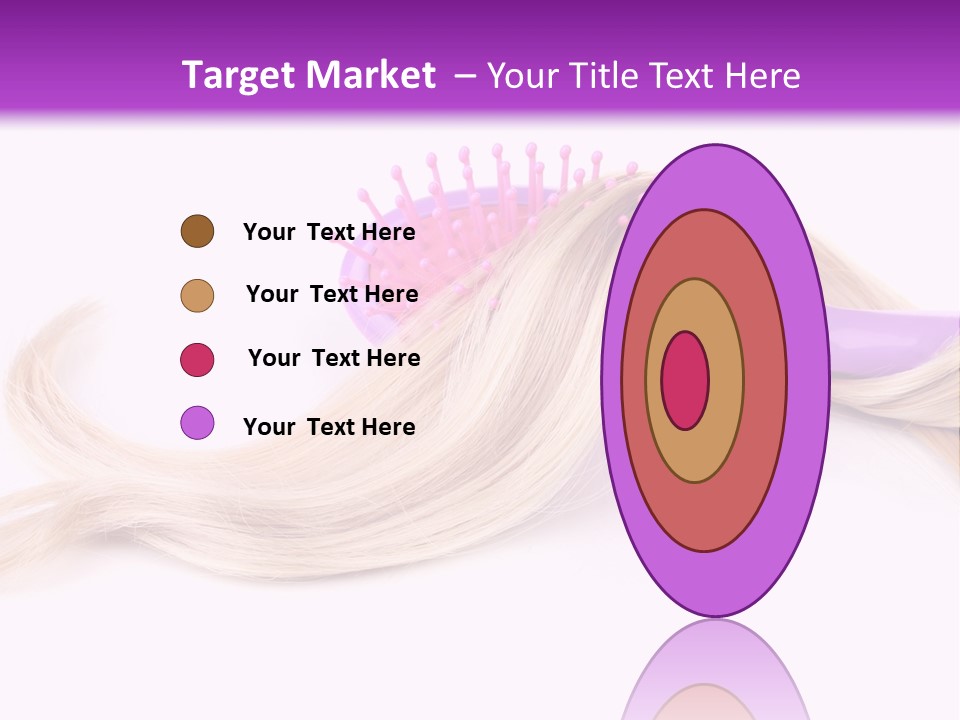 Texture Hairstyle Pink PowerPoint Template