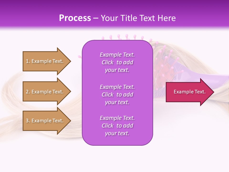 Texture Hairstyle Pink PowerPoint Template