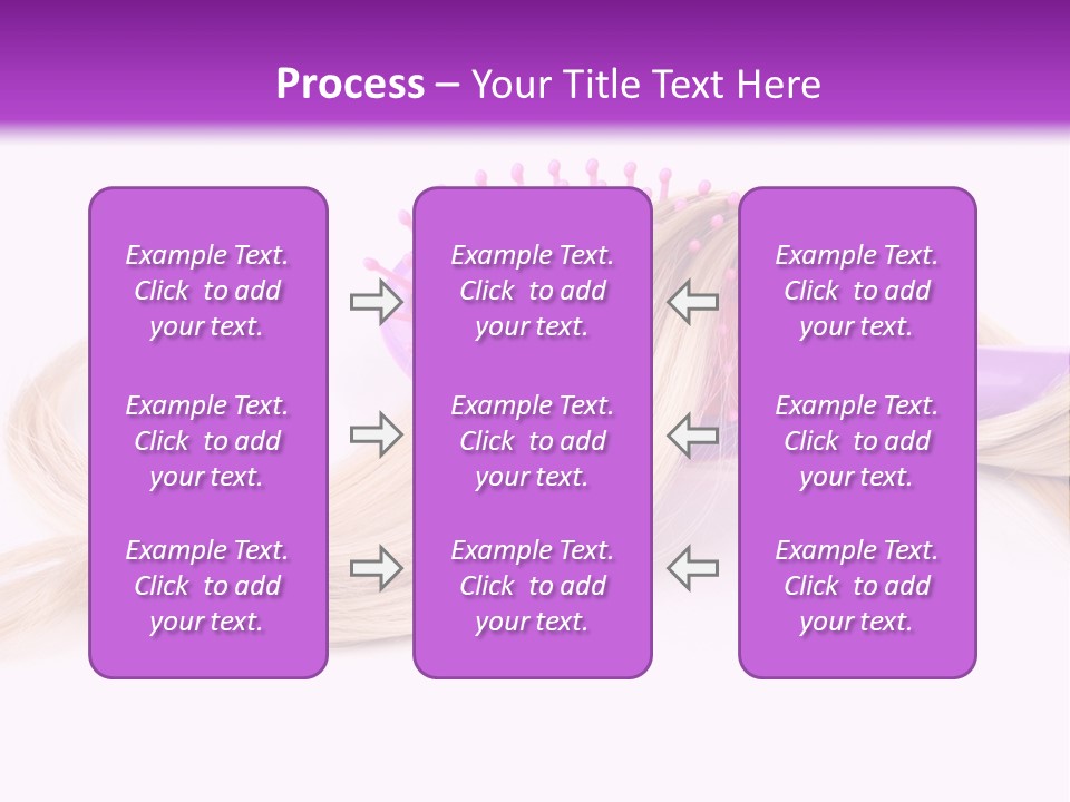 Texture Hairstyle Pink PowerPoint Template