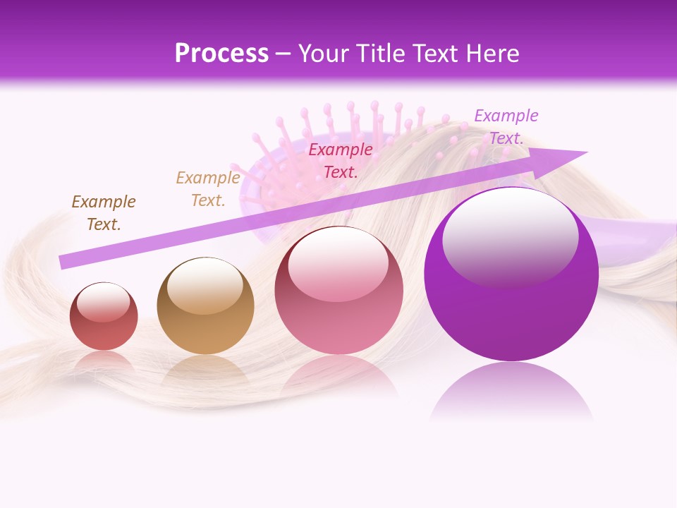 Texture Hairstyle Pink PowerPoint Template