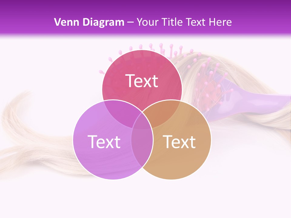 Texture Hairstyle Pink PowerPoint Template