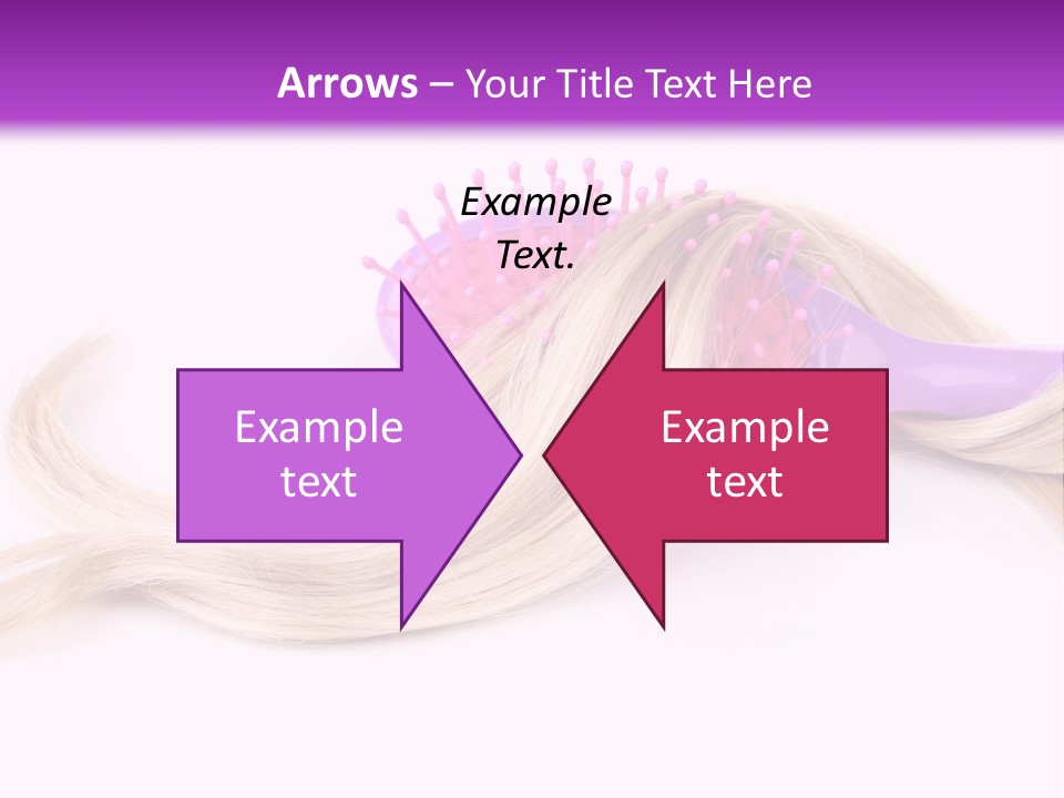 Texture Hairstyle Pink PowerPoint Template