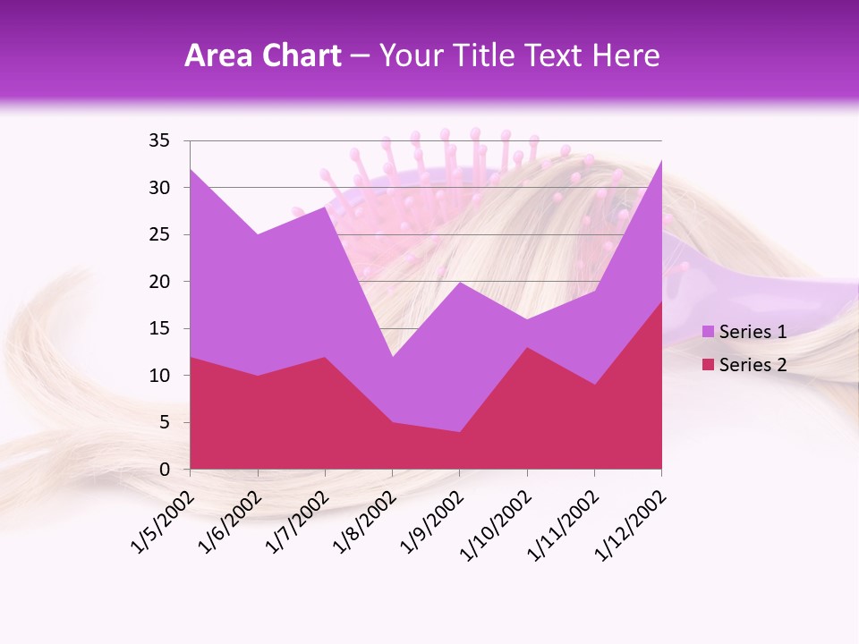 Texture Hairstyle Pink PowerPoint Template