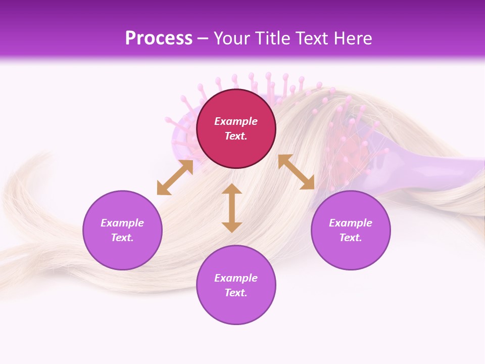 Texture Hairstyle Pink PowerPoint Template