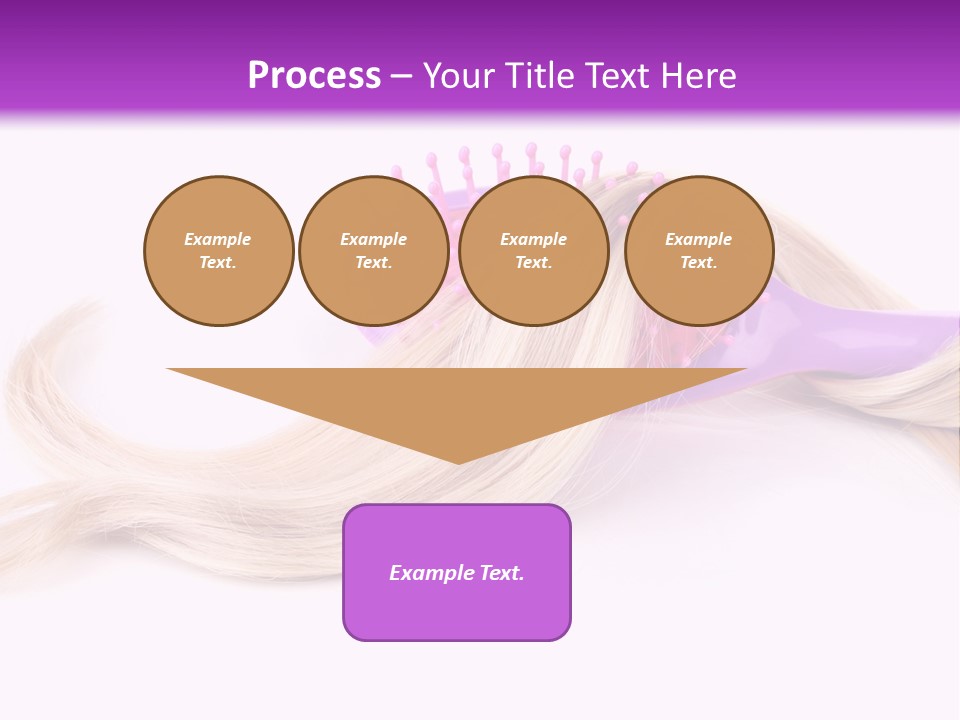 Texture Hairstyle Pink PowerPoint Template