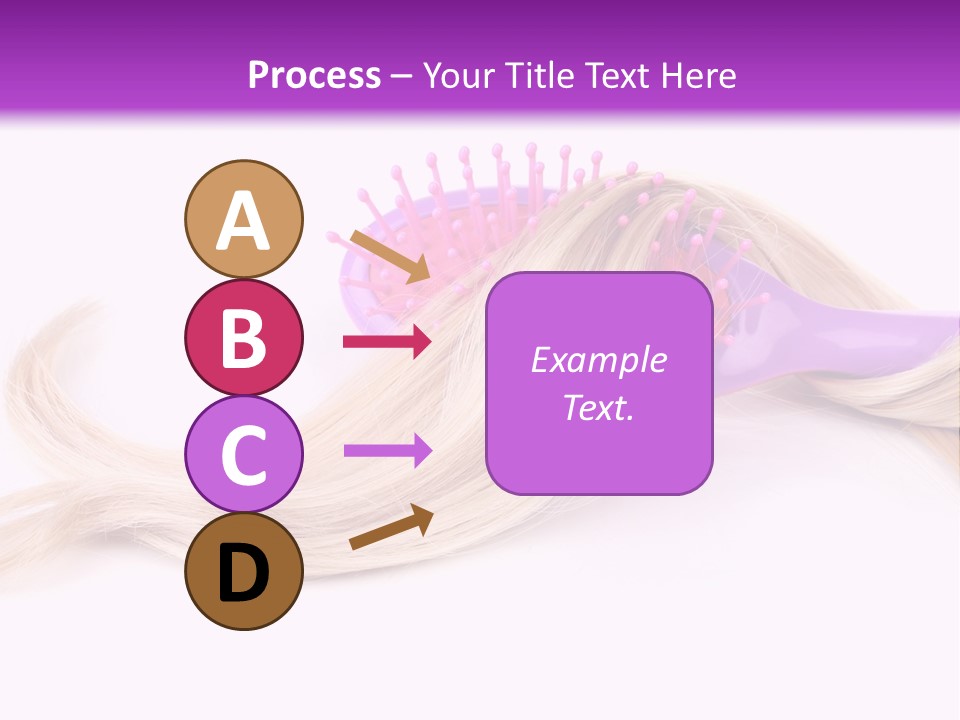 Texture Hairstyle Pink PowerPoint Template