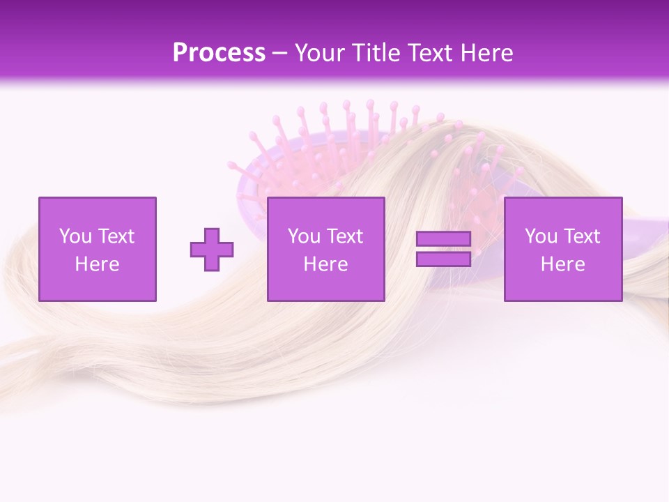 Texture Hairstyle Pink PowerPoint Template