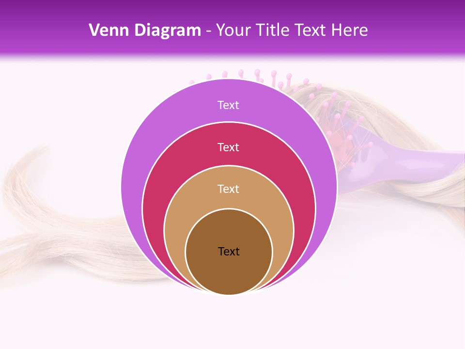Texture Hairstyle Pink PowerPoint Template