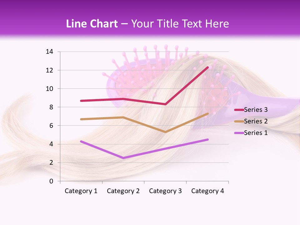 Texture Hairstyle Pink PowerPoint Template