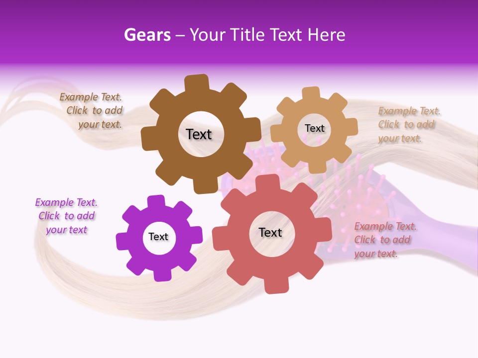 Purple Styling Shot PowerPoint Template
