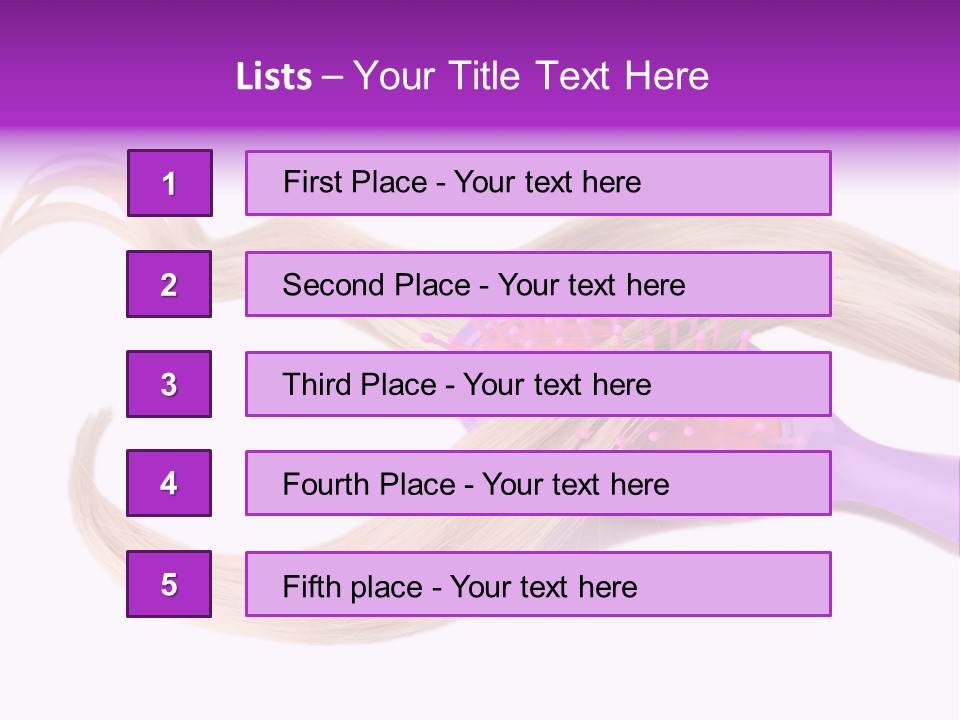 Purple Styling Shot PowerPoint Template