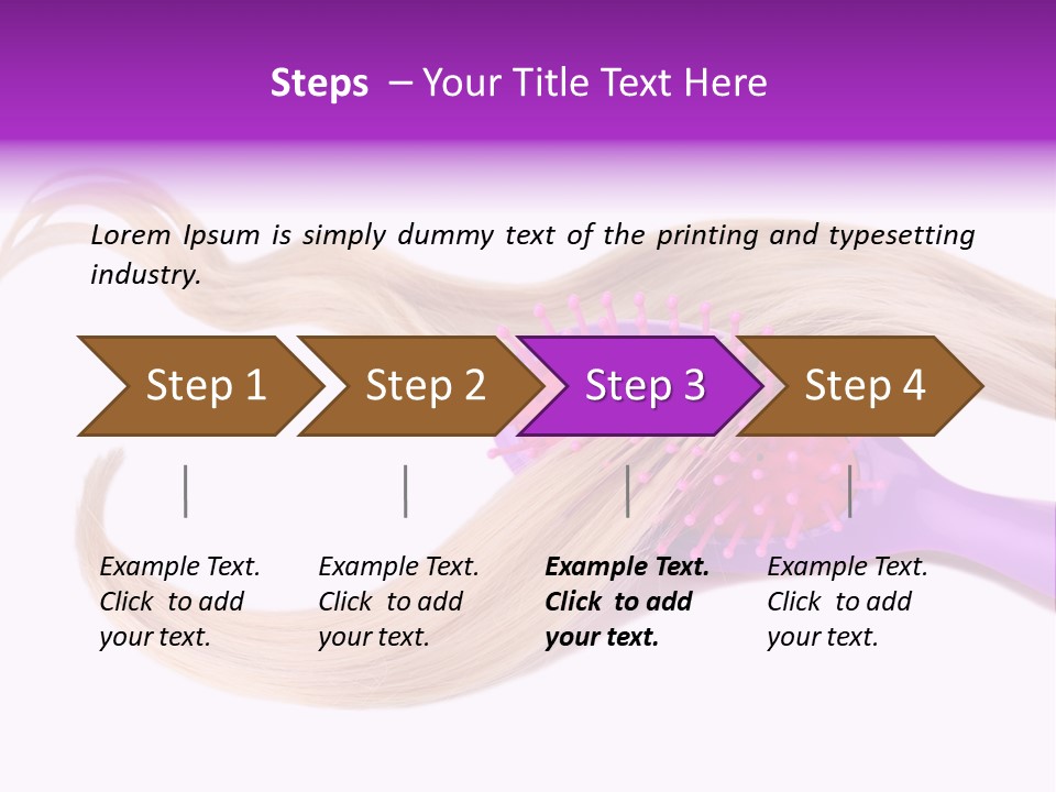 Purple Styling Shot PowerPoint Template