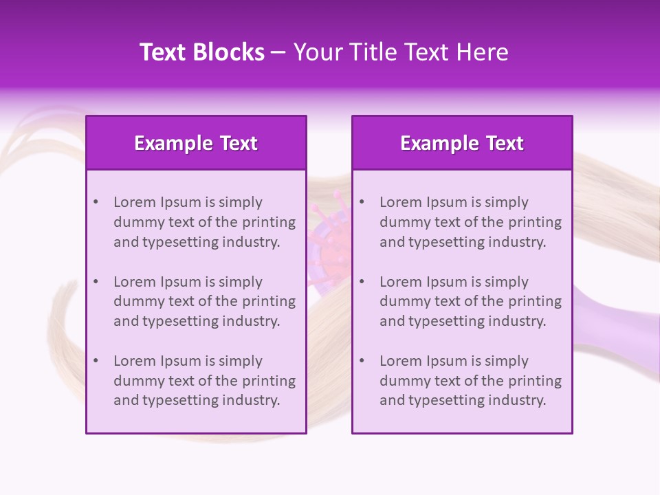 Purple Styling Shot PowerPoint Template