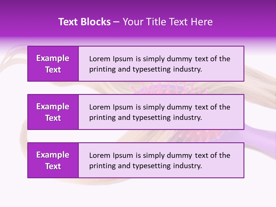 Purple Styling Shot PowerPoint Template