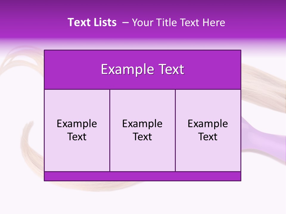 Purple Styling Shot PowerPoint Template