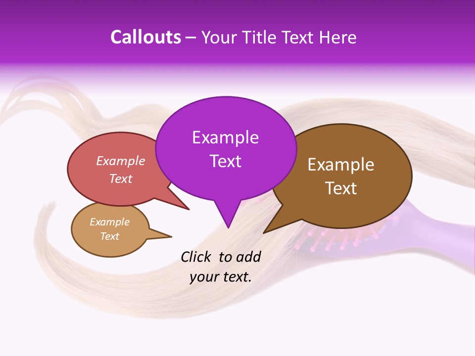 Purple Styling Shot PowerPoint Template