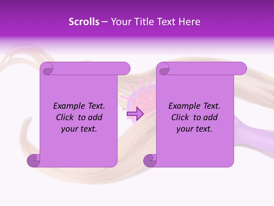 Purple Styling Shot PowerPoint Template