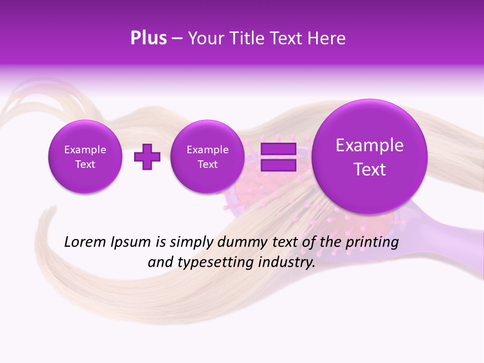 Purple Styling Shot PowerPoint Template