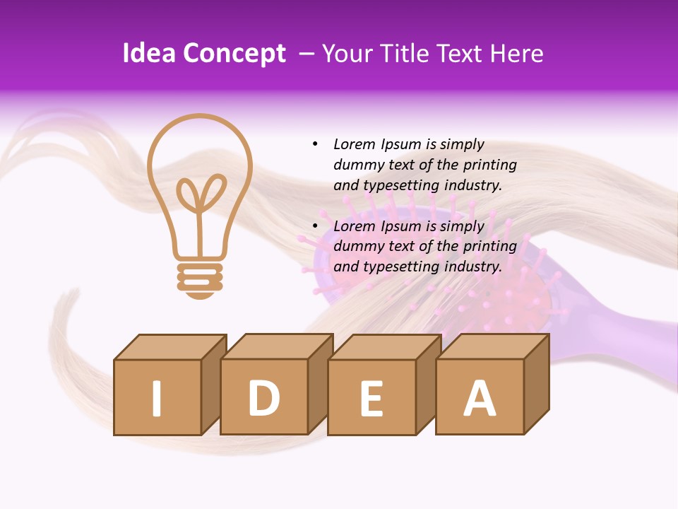Purple Styling Shot PowerPoint Template