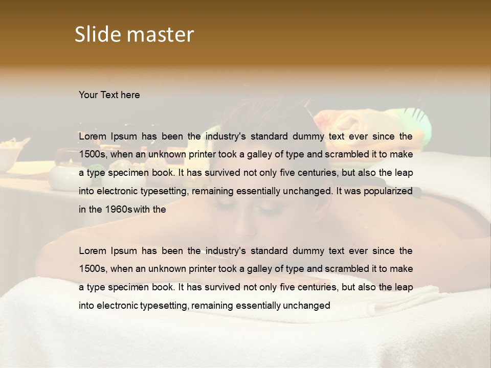 Body Palm Back PowerPoint Template