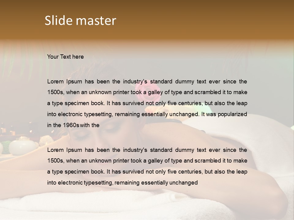 Pampering Treatment Rose PowerPoint Template