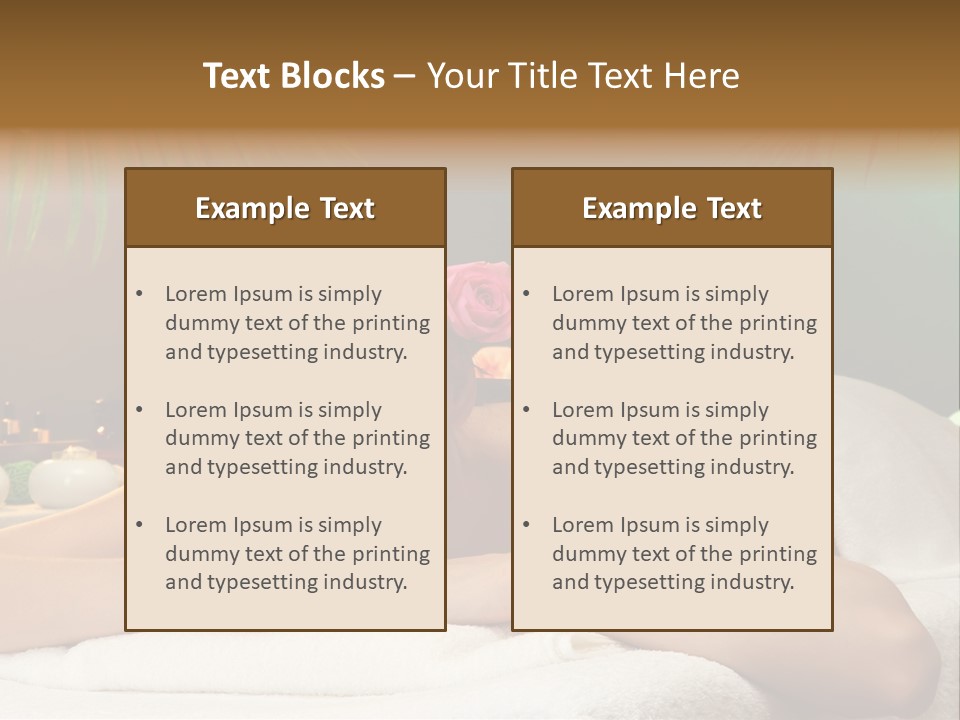 Pampering Treatment Rose PowerPoint Template
