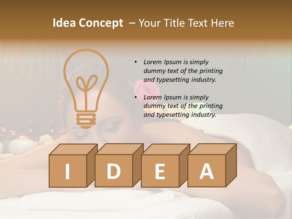 Pampering Treatment Rose PowerPoint Template