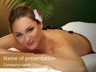 Attractive Salon Person PowerPoint Template