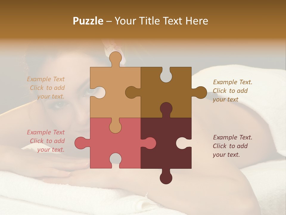 Attractive Salon Person PowerPoint Template