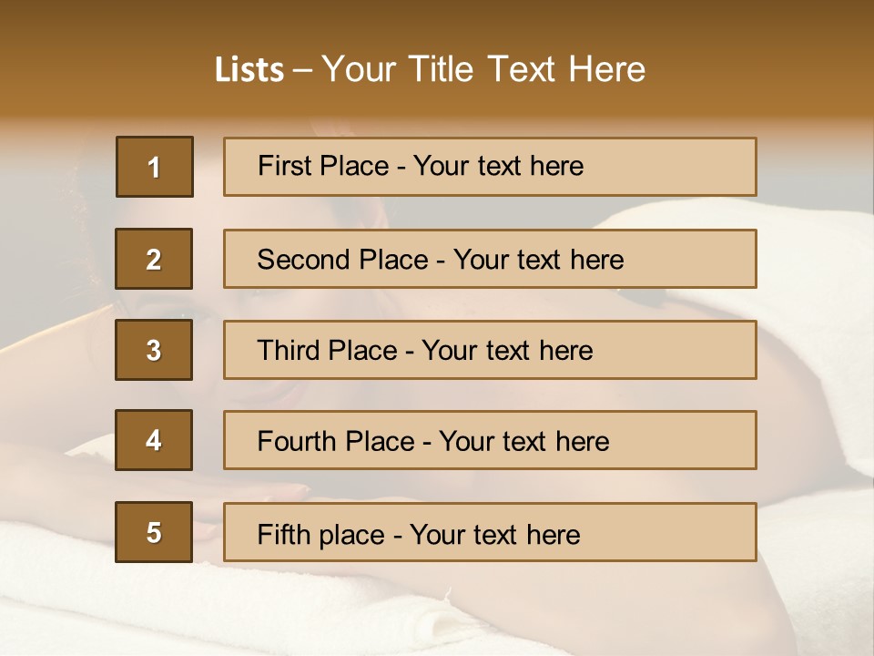Attractive Salon Person PowerPoint Template