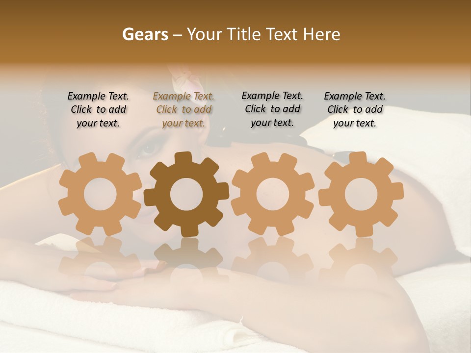 Attractive Salon Person PowerPoint Template