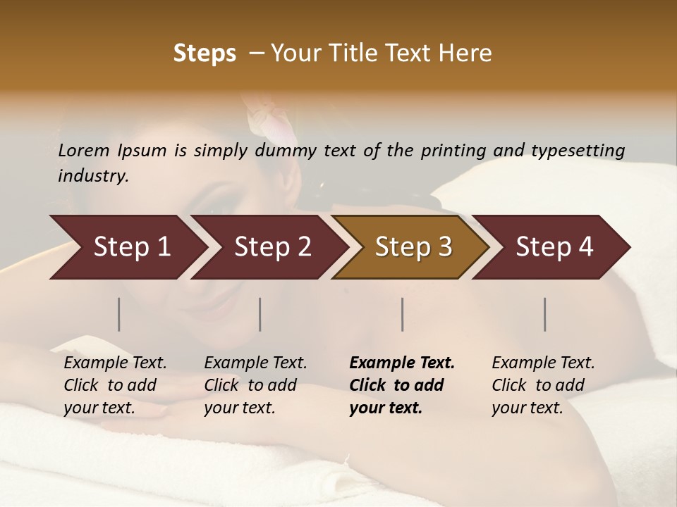Attractive Salon Person PowerPoint Template