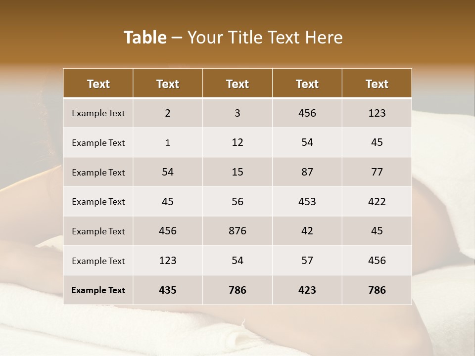 Attractive Salon Person PowerPoint Template