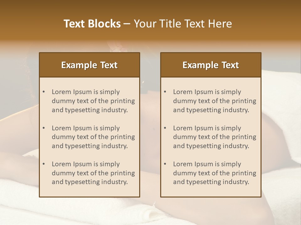 Attractive Salon Person PowerPoint Template