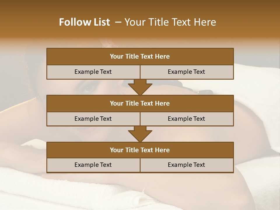 Attractive Salon Person PowerPoint Template