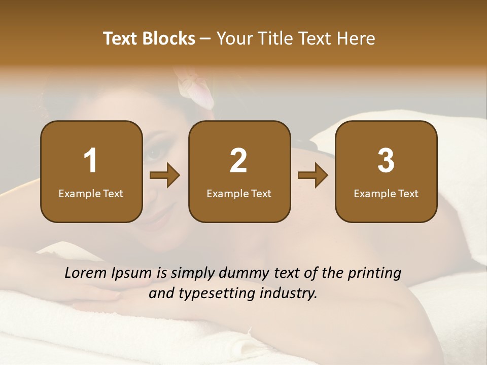 Attractive Salon Person PowerPoint Template