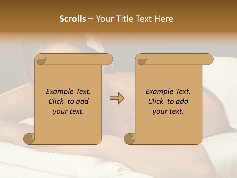 Attractive Salon Person PowerPoint Template