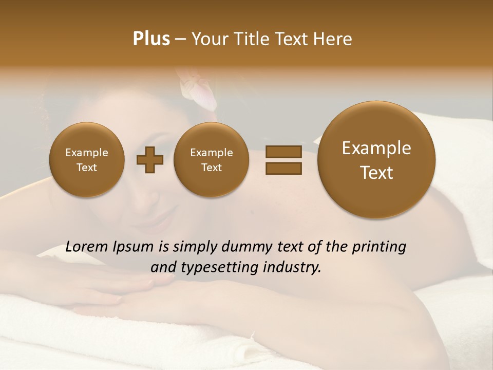 Attractive Salon Person PowerPoint Template