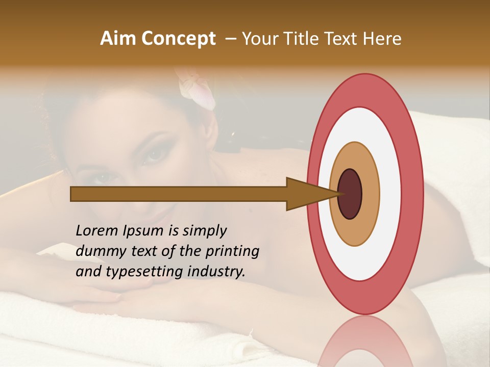 Attractive Salon Person PowerPoint Template