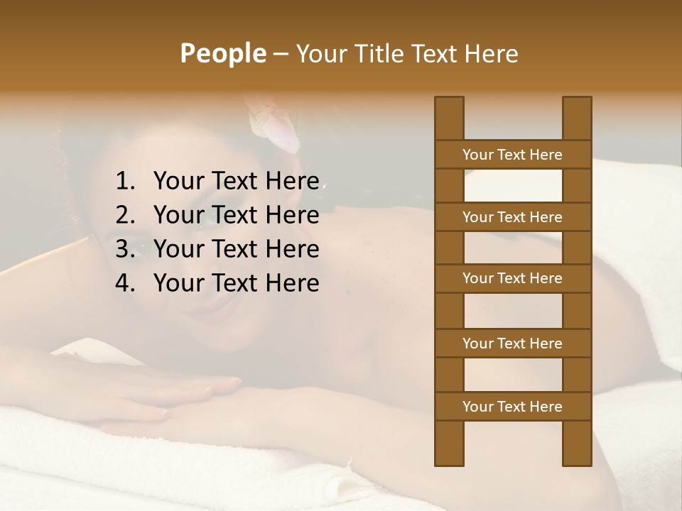 Attractive Salon Person PowerPoint Template