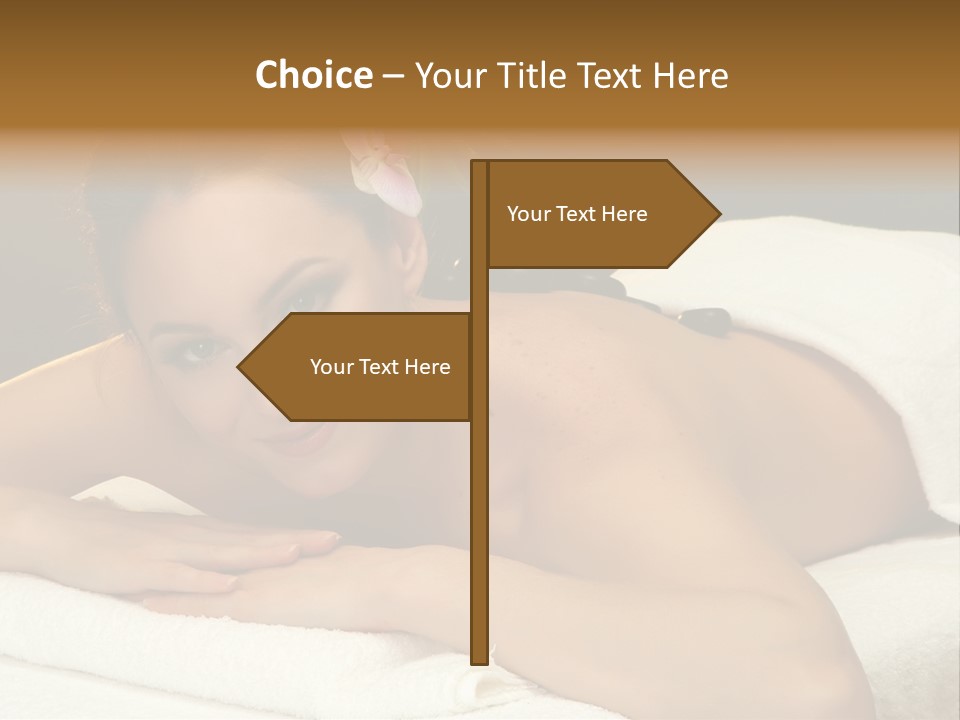 Attractive Salon Person PowerPoint Template