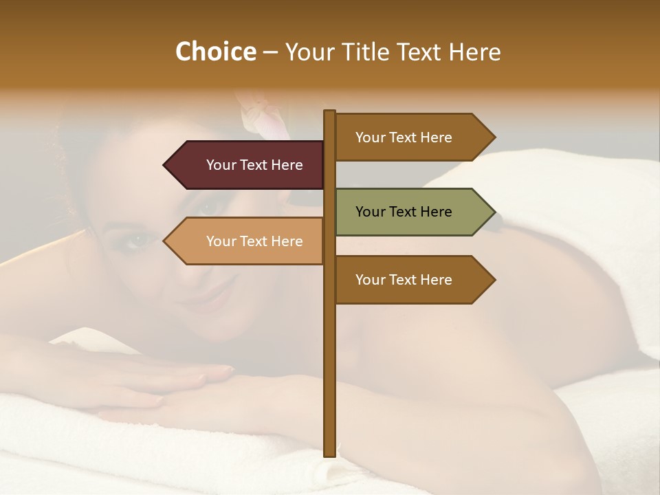 Attractive Salon Person PowerPoint Template