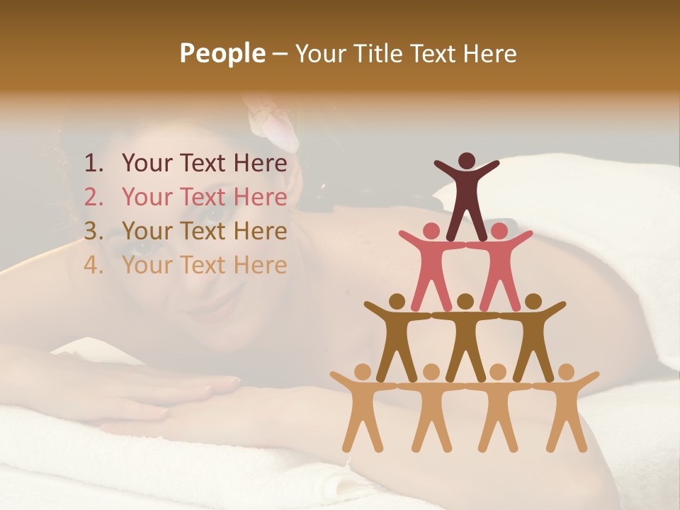 Attractive Salon Person PowerPoint Template