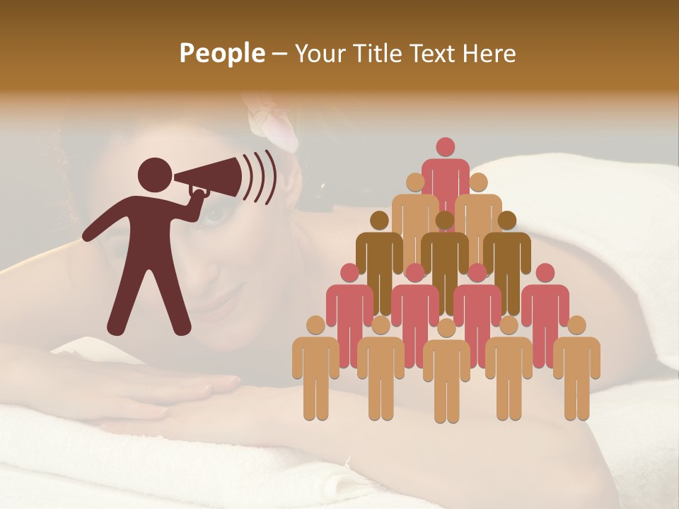 Attractive Salon Person PowerPoint Template