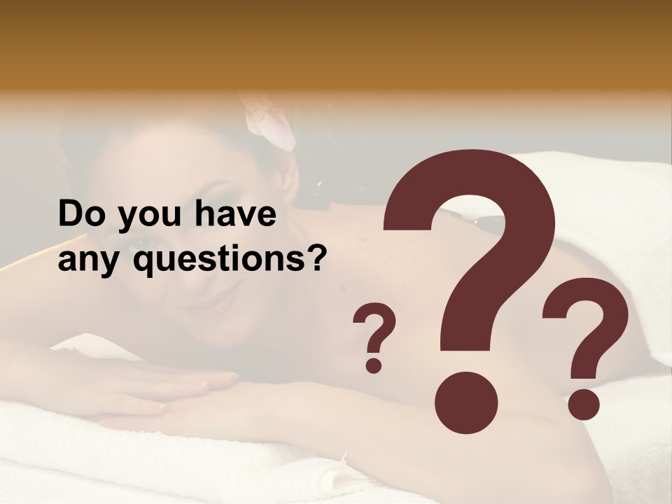 Attractive Salon Person PowerPoint Template