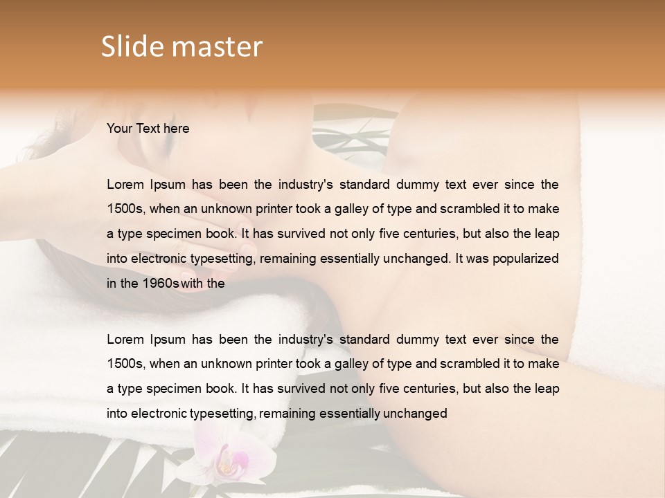 Treatment Lying Care PowerPoint Template