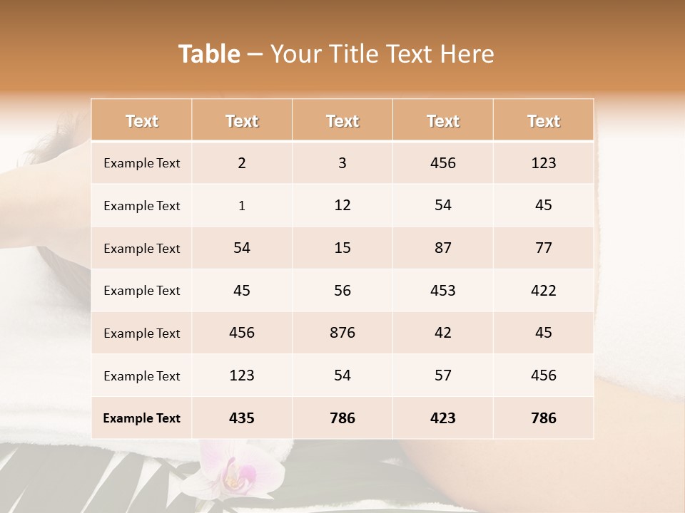 Treatment Lying Care PowerPoint Template