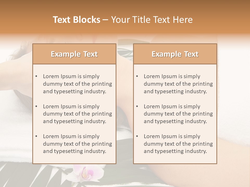Treatment Lying Care PowerPoint Template