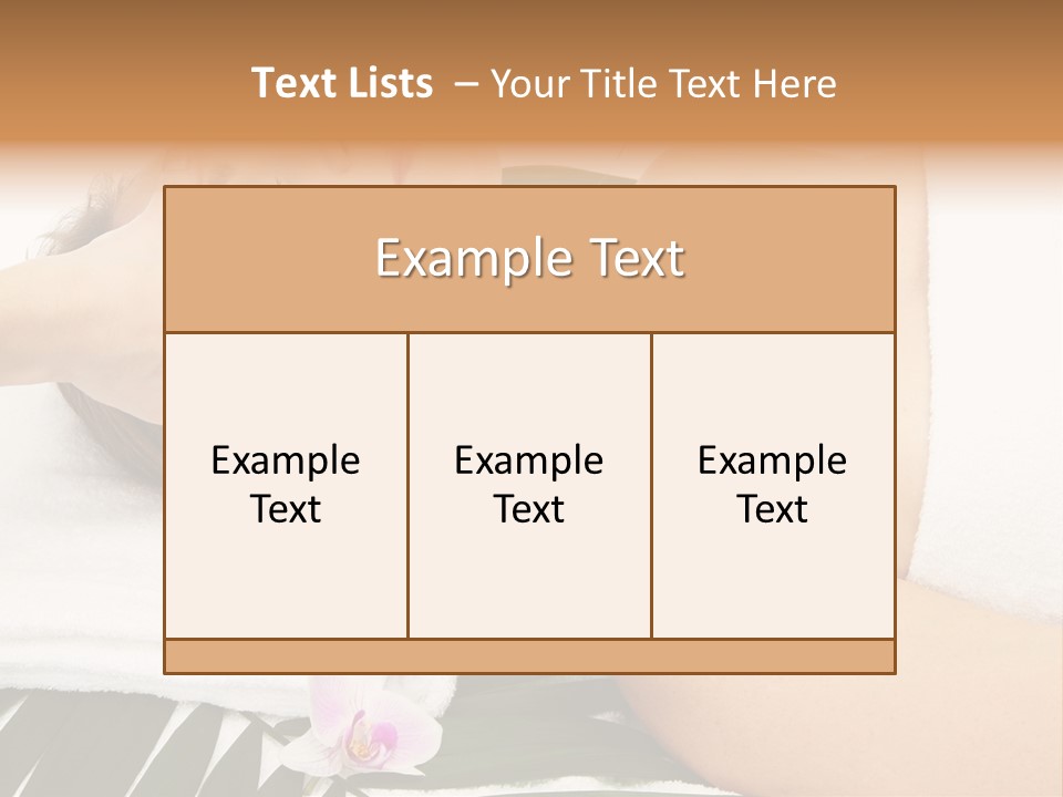 Treatment Lying Care PowerPoint Template