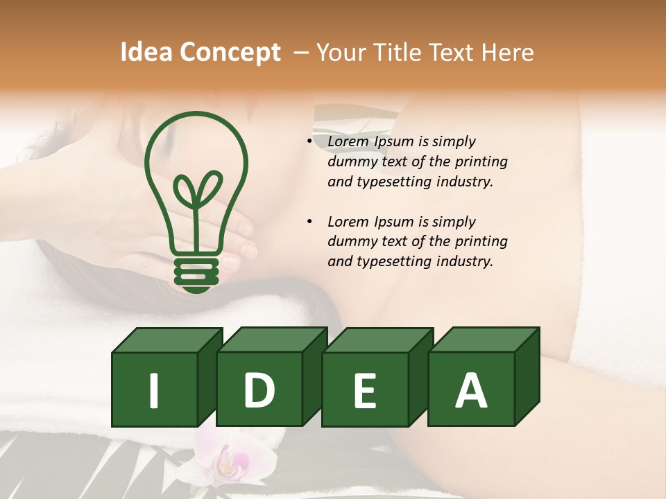 Treatment Lying Care PowerPoint Template